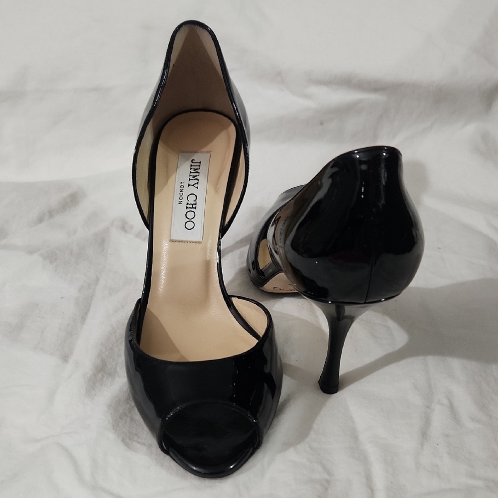 Jimmy Choo D'orsay Peep-Toe Heels